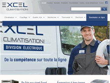 Tablet Screenshot of excelclimatisation.com